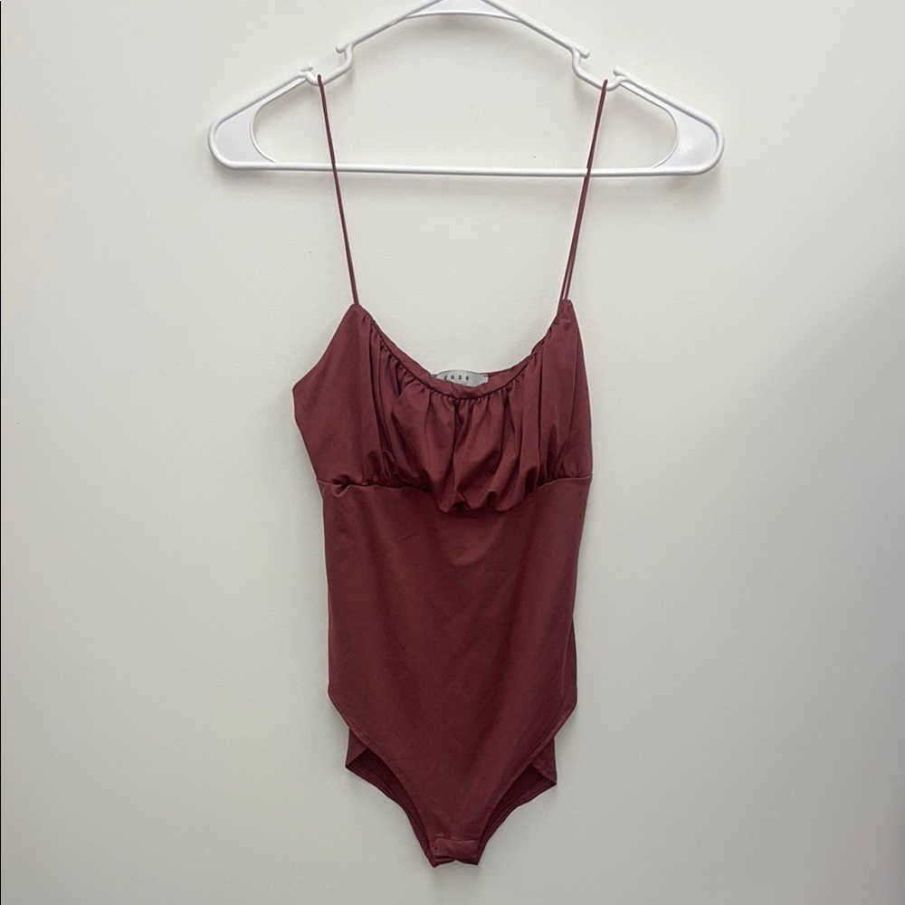Gaze Dusty Rose Gathered Bodysuit